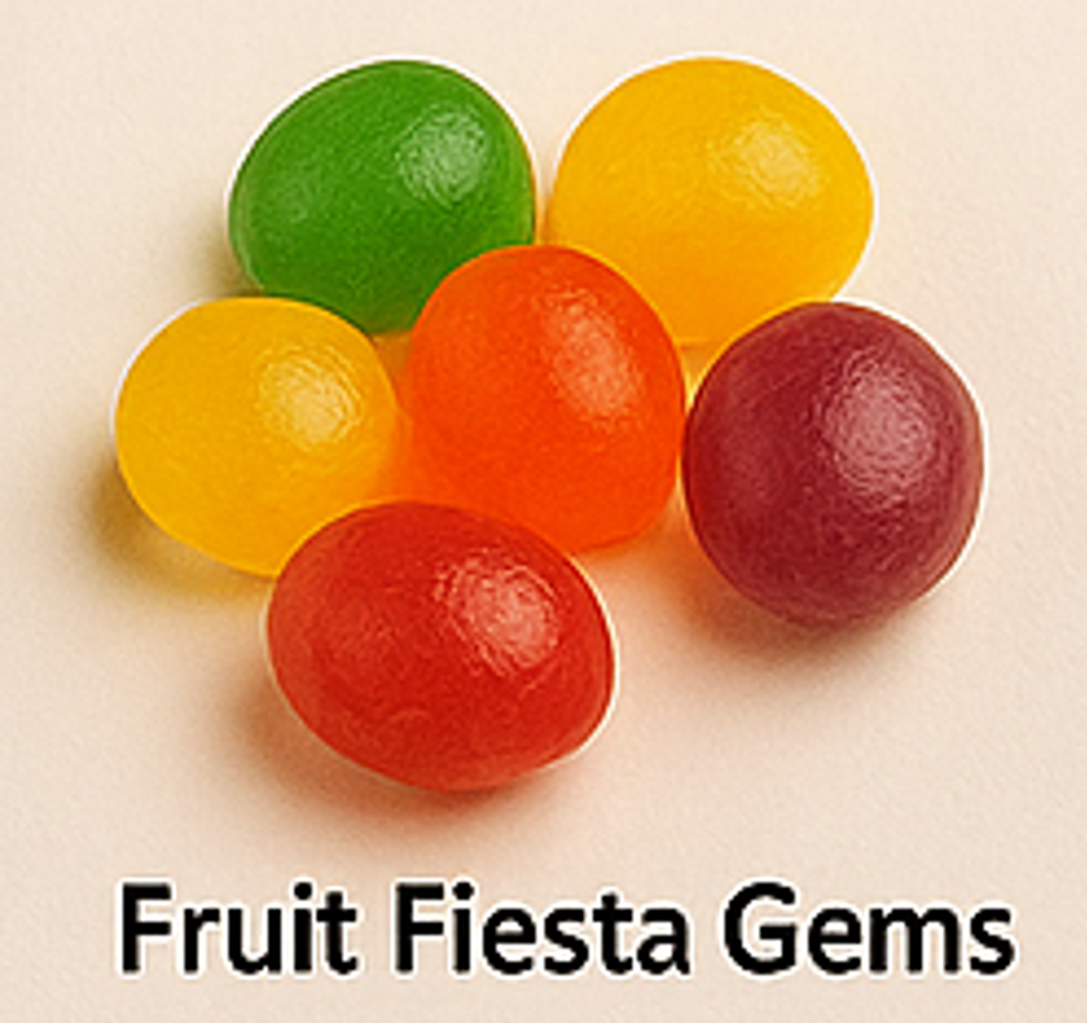 Fruit Fiesta Gems - Mixed Fruit Hard Candy